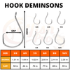 Double Offset Circle Hooks 10/0 - Value Pack