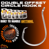 Double Offset Circle Hooks 10/0 - Value Pack