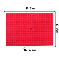 Circular Hole Silicone Grill Mat BBQ Mat Barbecue Roast Chicken Mat Baking Pan Mat Multifunctional Microwave Mat Table Placemat Pyramid Pan Non Stick Fat Reducing Silicone Baking Mat Oven Cooking Baking BBQ Mat Sheets