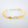 Citrine Sterling Silver Bracelet Natural Gemstone Handmade