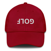 Upside Down Golf Dad Hat LXIX GOLF CLUB