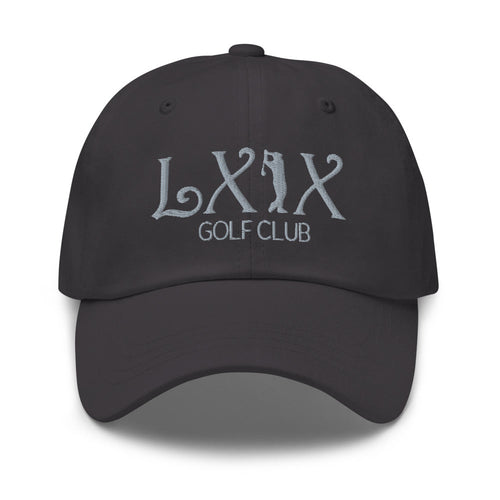 LXIX GOLF CLUB LXIX GOLF CLUB Curve Logo Dad Hat - Gray Logo