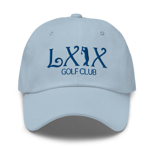 LXIX GOLF CLUB LXIX GOLF CLUB Curve Logo Dad Hat - Blue Logo