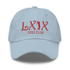 LXIX GOLF CLUB LXIX GOLF CLUB Curve Logo Dad Hat - Red Logo