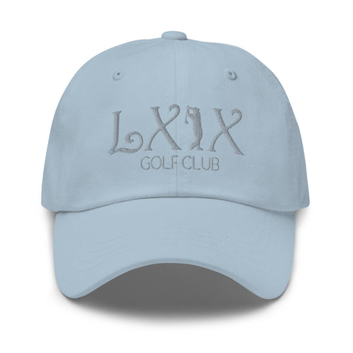 LXIX GOLF CLUB LXIX GOLF CLUB Curve Logo Dad Hat - Gray Logo
