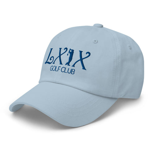 LXIX GOLF CLUB LXIX GOLF CLUB Curve Logo Dad Hat - Blue Logo