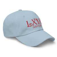 LXIX GOLF CLUB LXIX GOLF CLUB Curve Logo Dad Hat - Red Logo