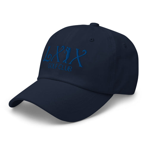 LXIX GOLF CLUB LXIX GOLF CLUB Curve Logo Dad Hat - Blue Logo