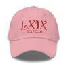 LXIX GOLF CLUB LXIX GOLF CLUB Curve Logo Dad Hat - Red Logo