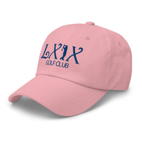 LXIX GOLF CLUB LXIX GOLF CLUB Curve Logo Dad Hat - Blue Logo