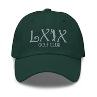 LXIX GOLF CLUB LXIX GOLF CLUB Curve Logo Dad Hat - Gray Logo