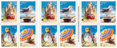 2026 A Day at the Beach Forever Postage Stamps Booklet - 100 Count
