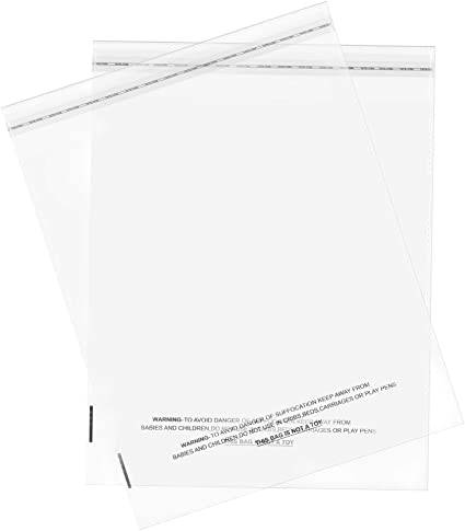 Clear Self Seal Cello Bags Size 12x18 Cellophane Packaging Supplies 100 Pack