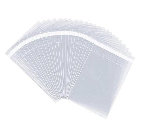 Clear Self Seal Cello Bags Size 5x7 Cellophane Packaging Supplies 100 Pack