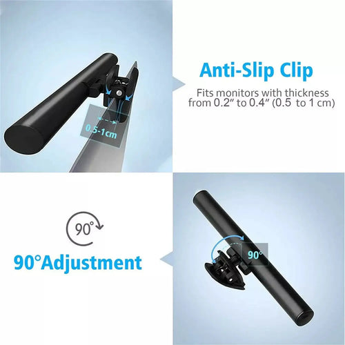 Clip-On Monitor Light Bar with USB Powered and 3 Color Modes