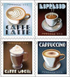 Espresso Drinks Forever Postage Stamps – 20 or 100 Stamps