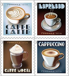 Espresso Drinks Forever Postage Stamps – 20 or 100 Stamps
