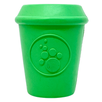 Coffee Cup Rubber Dog Chew Toy for Power Chewers | Treat Dispenser | USA Made