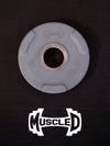RUBBER COATED COLORED OLYMPIC PLATES: Rubber Plates, per Pair - Muscle D Fitness - Weights Pairs