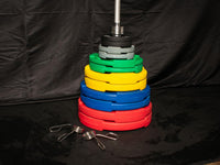 Muscle D 14 Olympic Plates + Bar + Spring Collars - Local Pick Up Only Deal(Paramount,CA)