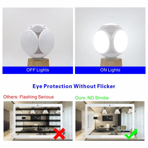 Compact Foldable Ball Light with Football Shape and LED Glow