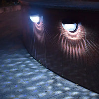 Compact Solar Light for Wall with Elegant Water Drop Lighting for Outdoor