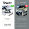 Master Tailgaters 8" Frameless Rear View Mirror with 7" LCD Screen | Rearview Universal Fit Mount | 4 Video Inputs | Auto Adjusting Brightness LCD | Anti Glare | Full Original Mirror Replacement