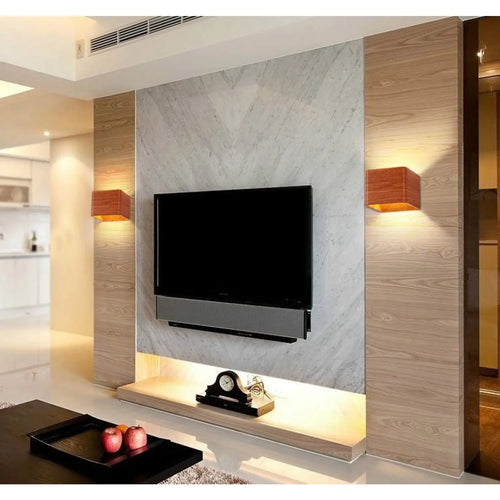 Contemporary Square Indoor LED Lamp for Living Spaces