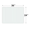 Corrugated Plastic Sheets - 24 x 36 inches - Acoustic Foam Backing