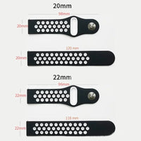 COROS Silicone Watch Band for Sports Smartwatch Breathable Strap