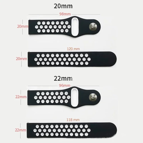 COROS Silicone Watch Band for Sports Smartwatch Breathable Strap
