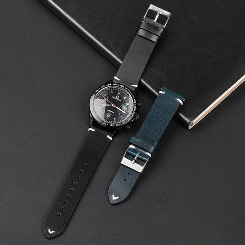 COROS PACE & APEX Oil-Waxed Leather Band with Accent Stitching