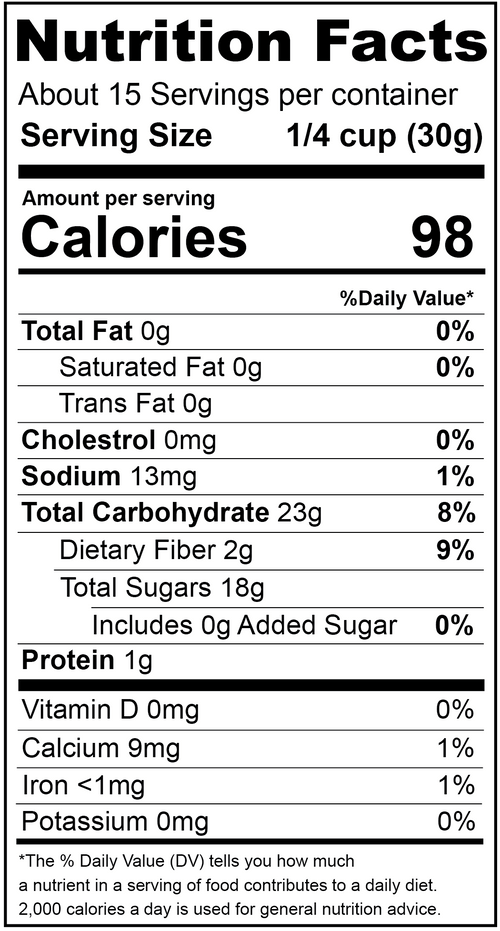 Blueberries, Juice Sweetened