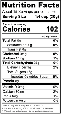 Mango Chunks, Low Sugar, Imported