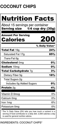 Coconut Chips, Organic