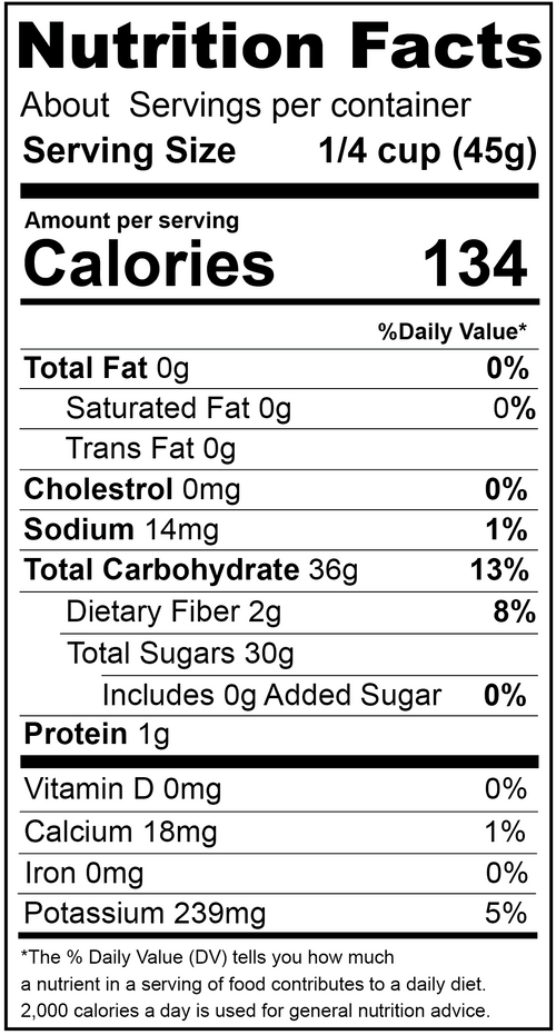Fruit Medley, Natural