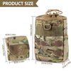 Tactical Dump Pouch Molle Storage Bag Tactical Waist Bag, Drawstring Folding Magazine Dump Bag