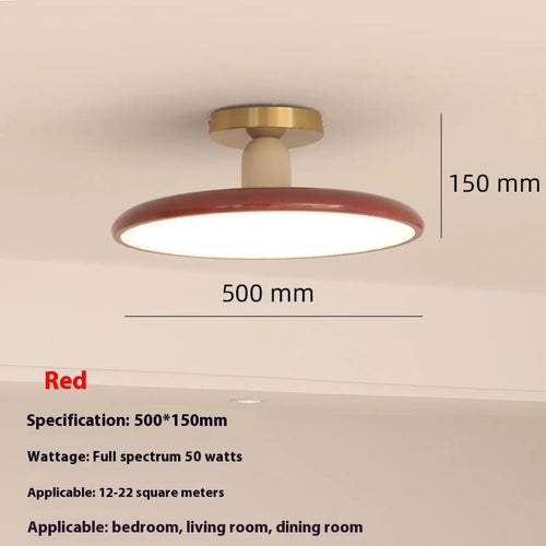 Cream Ceiling Light for Bedroom with Full Spectrum Lighting