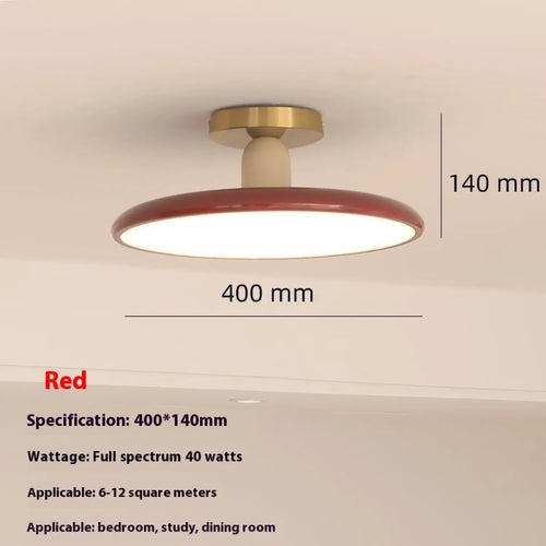 Cream Ceiling Light for Bedroom with Full Spectrum Lighting