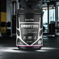 Creatine Monohydrate Ultramicronized | 5g Per Serving, 60 Servings | ONE ZTRIKE by ZNETICS