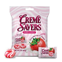 Creme Savers Hard Candy Strawberries & Creme 6ct (85g)