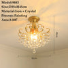 Crystal Chandelier Modern Design with Iron and Elegant Crystal Finish