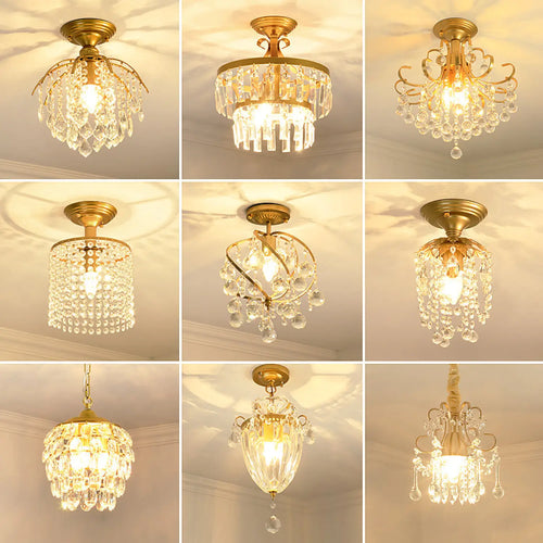 Crystal Chandelier Modern Design with Iron and Elegant Crystal Finish