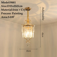 Crystal Chandelier Modern Design with Iron and Elegant Crystal Finish