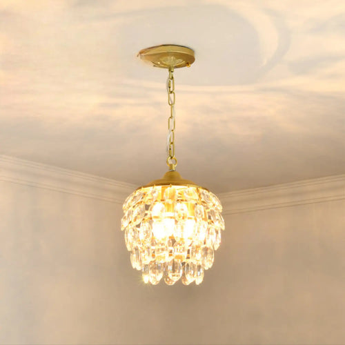 Crystal Chandelier Modern Design with Iron and Elegant Crystal Finish