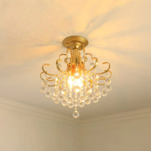 Crystal Chandelier Modern Design with Iron and Elegant Crystal Finish
