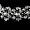 Crystal Pearl Necklace And Earrings Bridal Jewelry Set