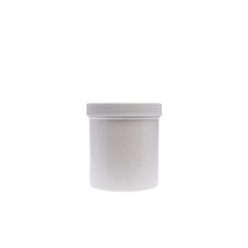 Centor White Plastic Ointment Jars, 16 oz (Case of 9)