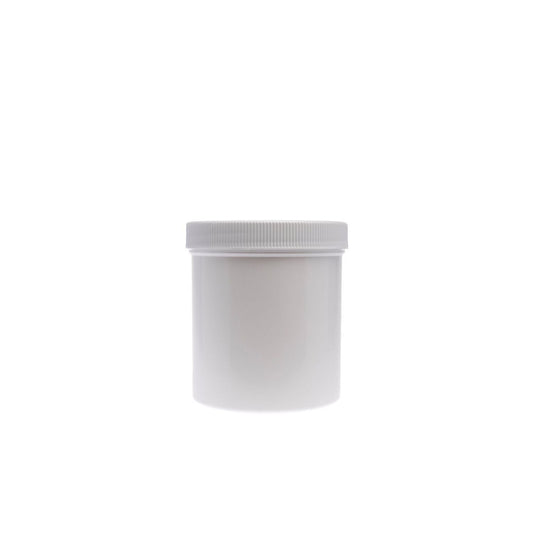 Centor White Plastic Ointment Jars, 16 oz (Case of 9)