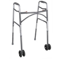 Heavy Duty Bariatric Two Button Walker with Wheels RIO Medical Supplies